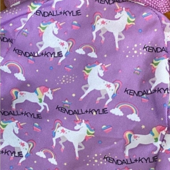 Kendal & Kylie Purple Unicorn Mini‎ Backpack. NWT - Picture 3 of 4